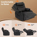 Black Wall Hugger Manual Reclining Chair