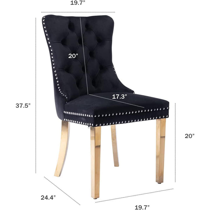 Velvet Dining Chairs Set of 6