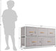 Light Grey 5-Drawer Dresser Tower Unit, Small Size