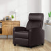 Set of 2 PU Leather Padded Recliner Chairs