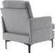 Light Gray Mid-Century Modern Accent Chair