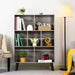 Modern Grey Bookshelf for Small Spaces