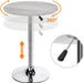 Grey round Bar Table with Swivel