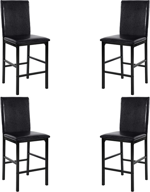 Tempe Dining Counter Height Chair (Set of 4, Dark Brown)