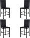 Tempe Dining Counter Height Chair (Set of 4, Dark Brown)