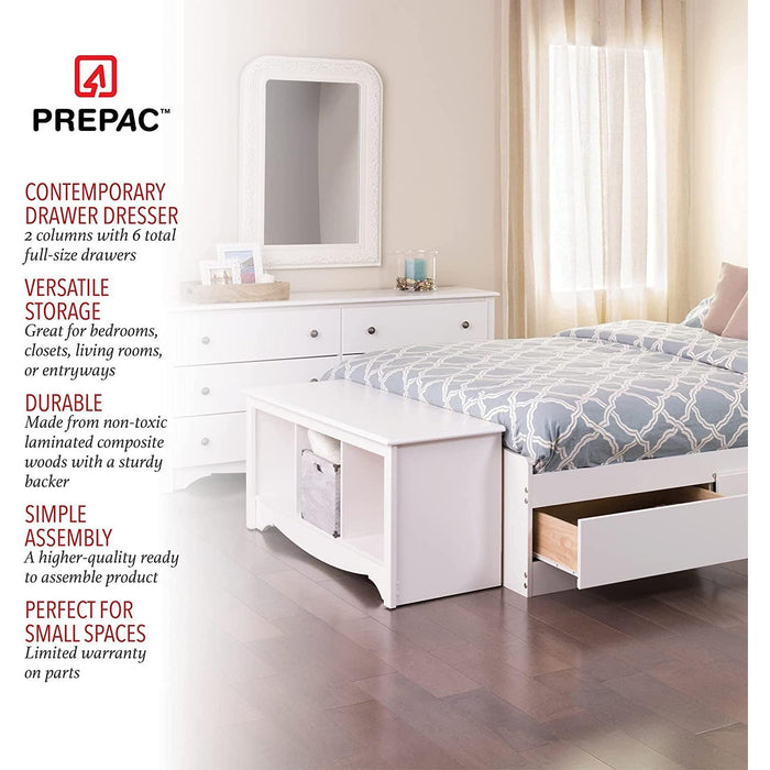 Coffee Brown/Dark Walnut Tall Dresser with 4 Removable Fabric Bins