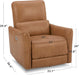 CHITA Power Recliner Swivel Glider Chair, Brown