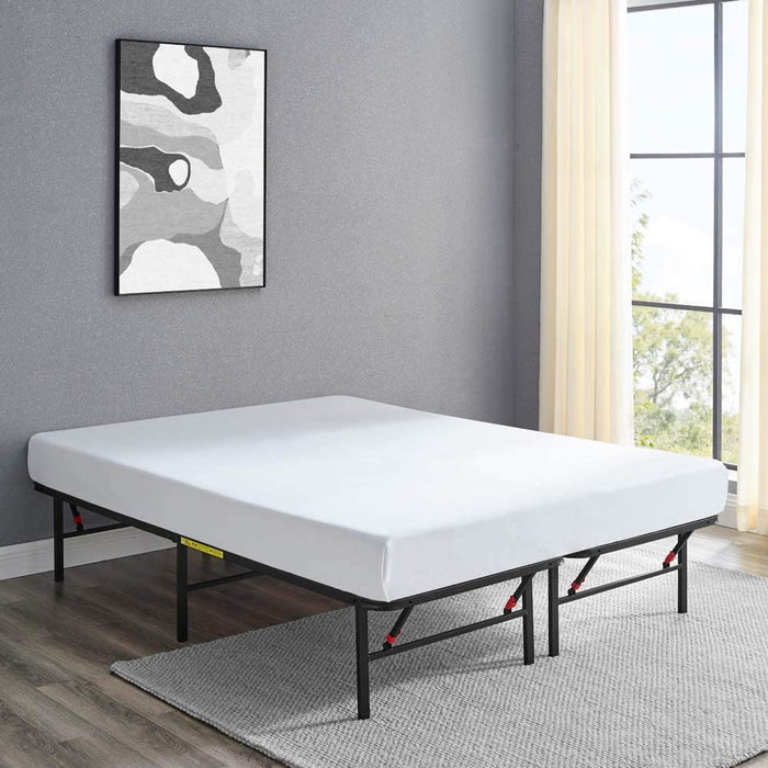 Foldable Metal Platform Bed Frame, 14 Inches High