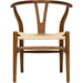 Hans Wegner Woven Seat Chair, Walnut/Natural