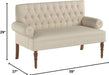 Warm Beige Loveseat Sofa Furniture Settee