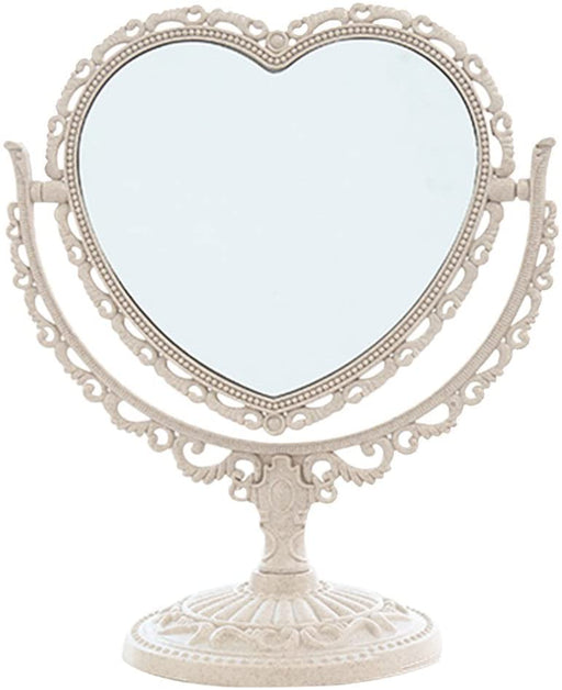 Heart Shaped Tabletop Makeup Mirror