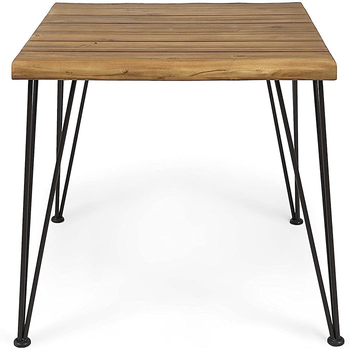 Industrial Acacia Wood Dining Table