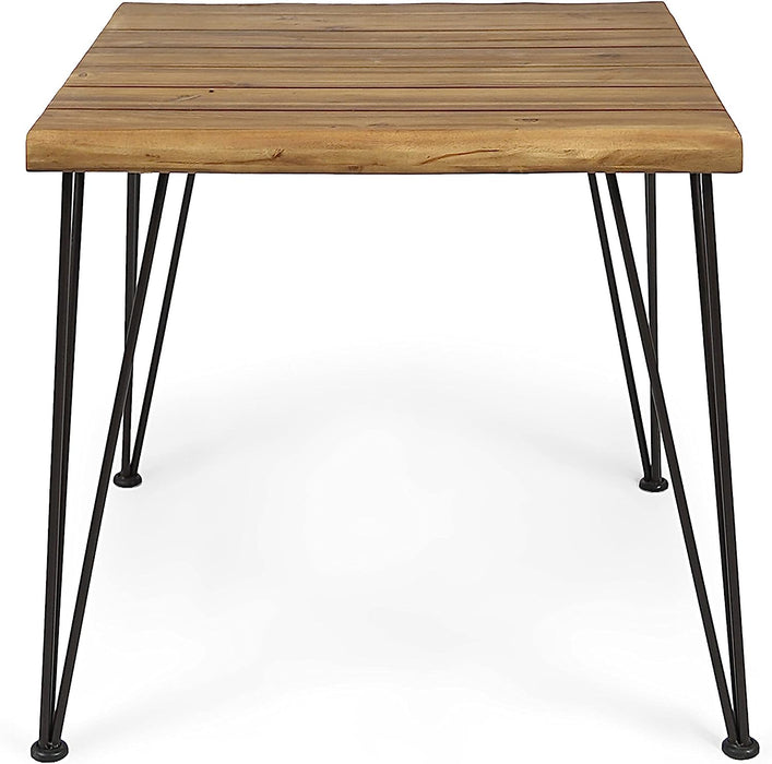 Industrial Acacia Wood Dining Table