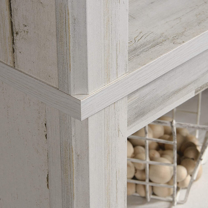 White Plank Bookcase with 5 Shelves