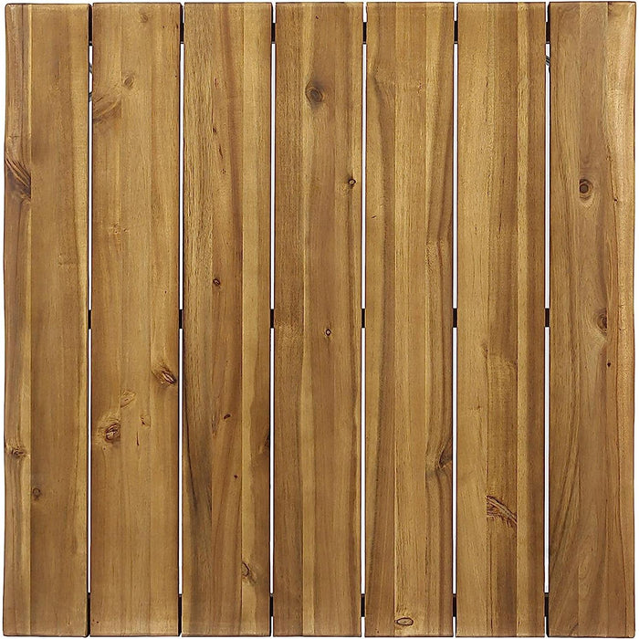 Industrial Acacia Wood Dining Table