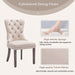 Beige Velvet Dining Room Chairs