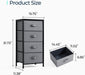 Greige Dresser with 9 Textured Print Fabric Drawers