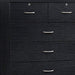 Black 7-Drawer Jumbo Chest