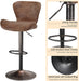 Adjustable Swivel Barstools, Set of 2