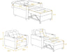 Multi-Functional Sleeper Chair Bed with Modern Fabric