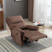 Power Recliner Chair, Electric, Breathable Fabric, Brown