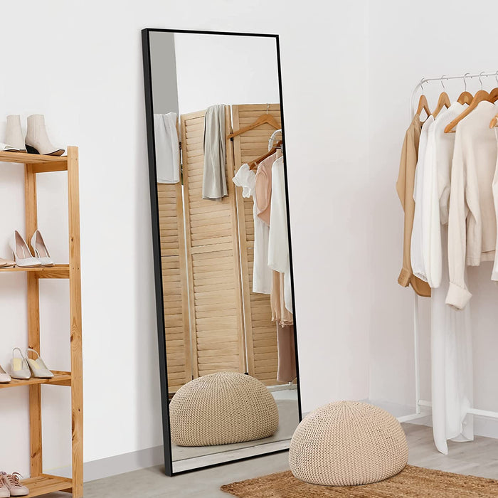 Full Length Mirror, 64″ X 21″ Free-Standing Mirror