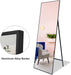 65″ X 22″ Full Length Mirror, Aluminum Alloy Frame Floor Mirror with Stand