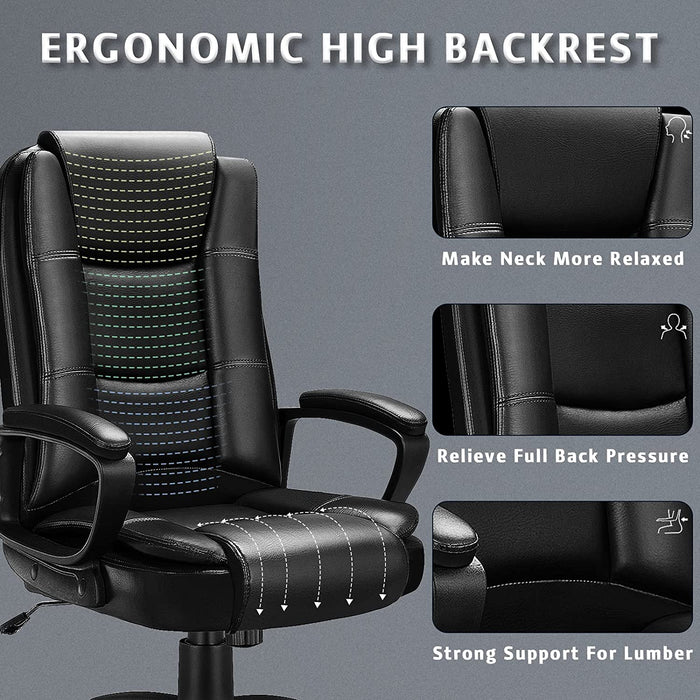 Ergonomic High-Back Office Chair for Managers