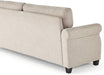 Beige Easy Assembly Loveseat Sofa