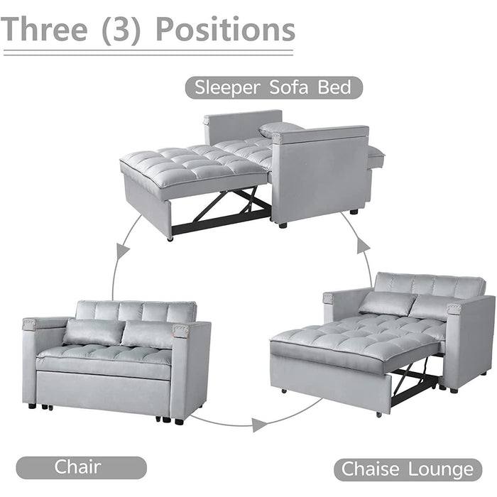 Multi-Functional Sofa Bed with Hidden Table