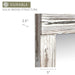 Rustic Full Length Mirror, Whitewash