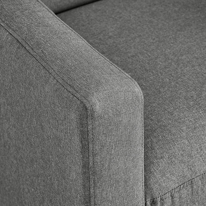 Grey Mid-Century Modern Fabric Recliner