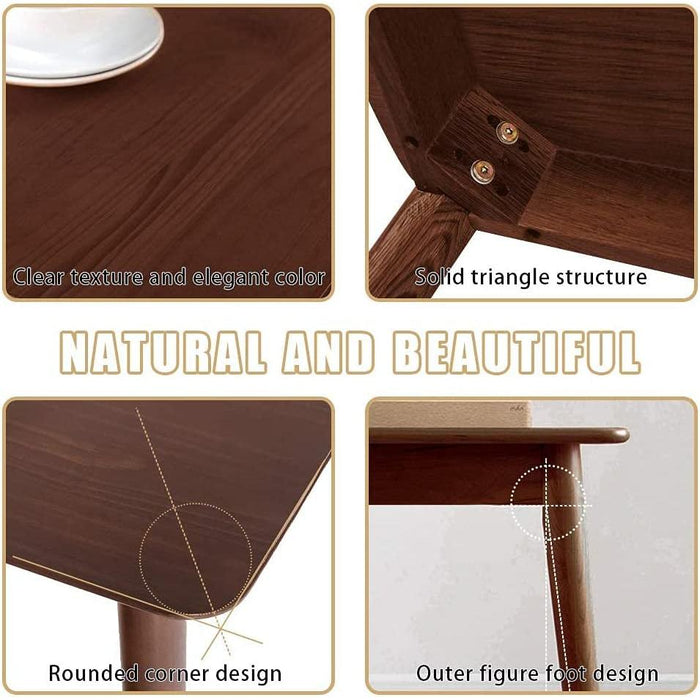 47″ Dining Table for Small Spaces, Natural Finish