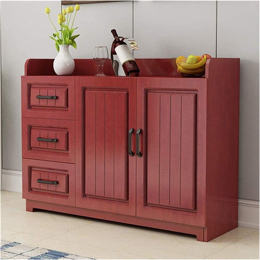 Red Contemporary Free Standing Buffet Server