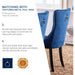 Blue Velvet Upholstered Dining Chairs Set of 6