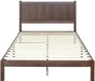 Rustic Wood Platform Bed Frame, Full Size