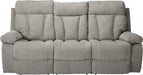 Signature Design by Ashley Mitchiner Reclining Sofa with Drop down Table, Gray