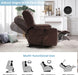 Power Lift Chairs Recliners for Elderly, Brown