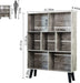 Modern Grey Bookshelf for Small Spaces