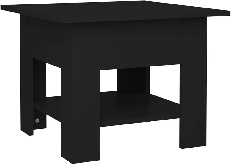 Industrial Square Coffee Table, Black