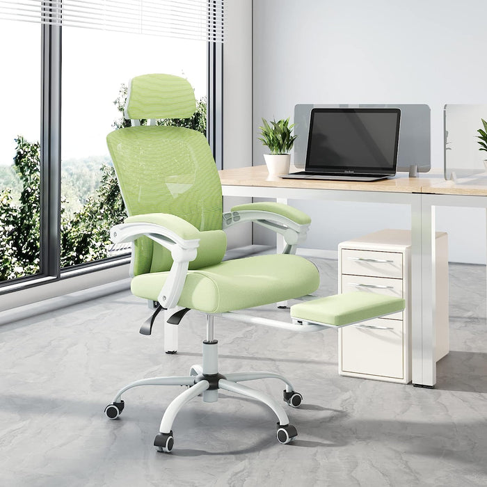 Ergonomic Reclining Mesh Office Chair with Accessories