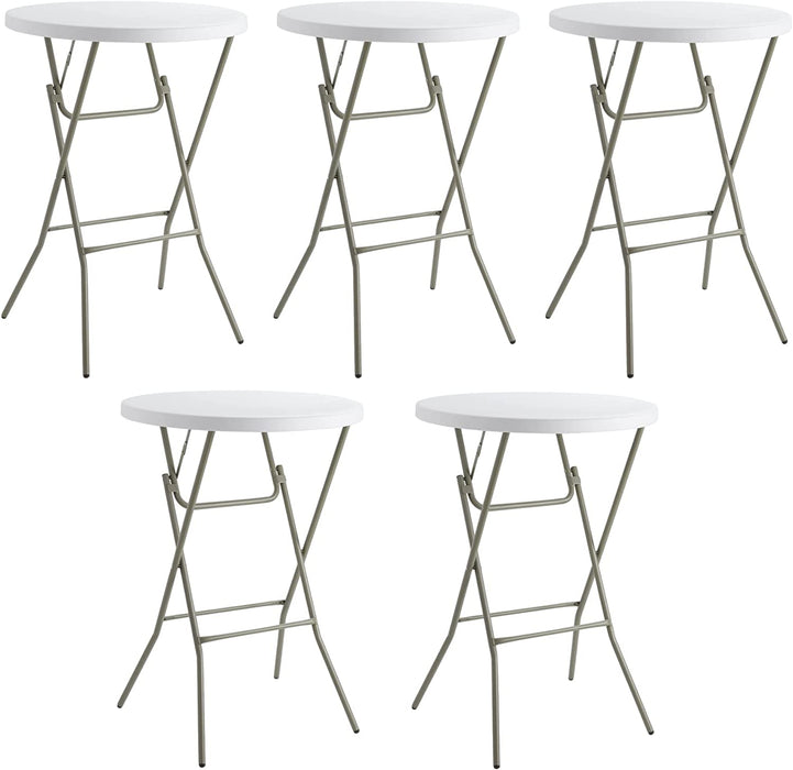 2.63 Foot Bar Height round Plastic Folding Table