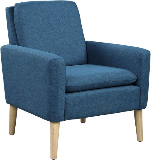 Blue Upholstered Accent Chair for Living Room