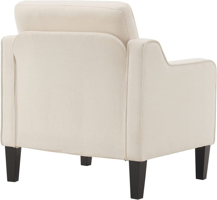 Beige Mid Century Modern Accent Chair