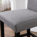 Grey Fabric Upholstered Barstools, Set of 2