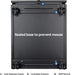 Black Mobile File Cabinet with Lock - 2 Drawers