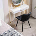 Modern Dining Chairs Black PU Upholstered
