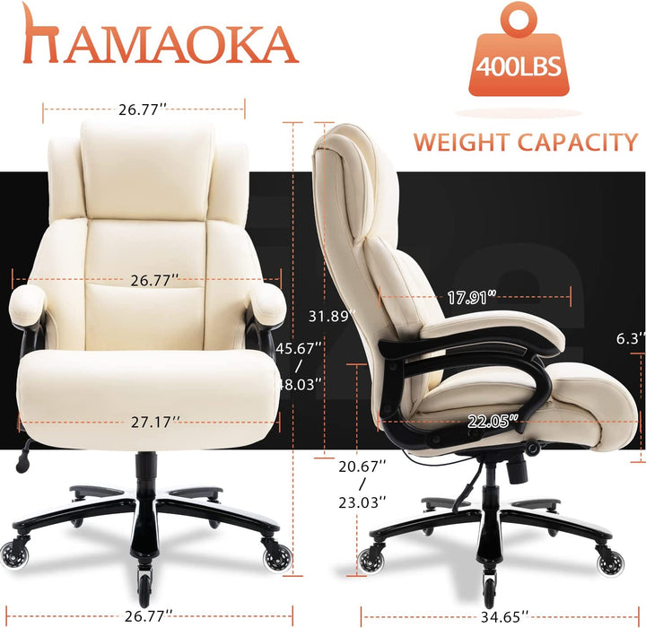 Ergonomic 400Lbs Office Chair with Adjustable Support