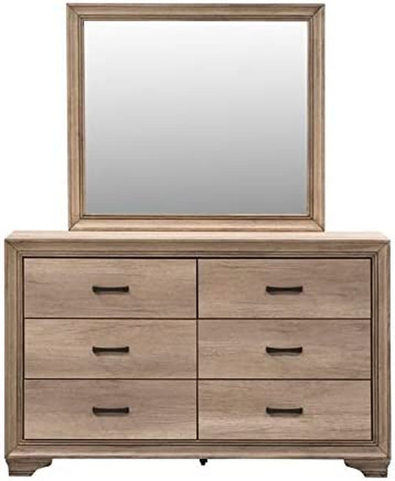 Sun Valley Light Brown Dresser & Mirror