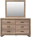 Sun Valley Light Brown Dresser & Mirror